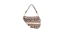 DIOR SADDLE LEOPARD PRINT MIZZA EMBROIDERED MEDIUM