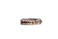 DIOR SADDLE LEOPARD PRINT MIZZA EMBROIDERED MEDIUM