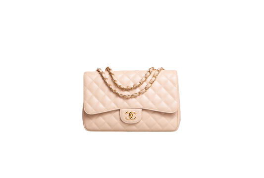 CHANEL CLASSIC FLAP JUMBO CAVIAR BEIGE