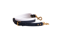 DIOR SADDLE PERFORATED OBLIQUE EMBOSSED CALFSKIN WHITE/NAVY