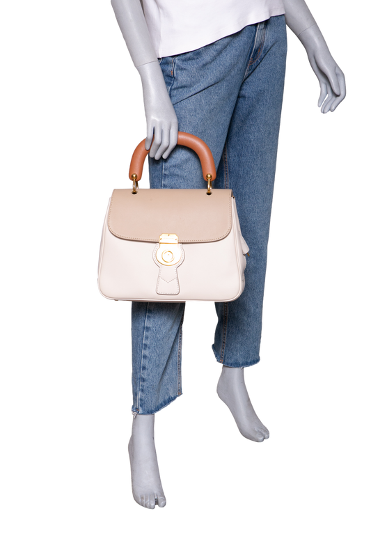 BURBERRY DK88 MEDIUM BICOLOR HONEY/LIMESTONE