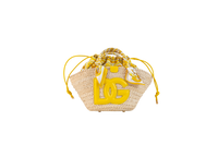 DG TOTE KENDRA SMALL RAFFIA & YELLOW