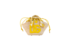 DG TOTE KENDRA SMALL RAFFIA & YELLOW