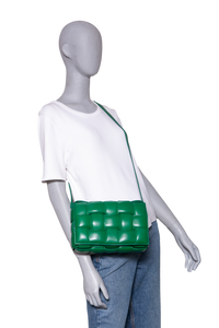 BOTTEGA PADDED CASSETTE MAXI INTRECCIATO GREEN