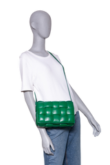 BOTTEGA PADDED CASSETTE MAXI INTRECCIATO GREEN