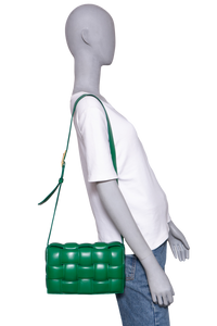 BOTTEGA PADDED CASSETTE MAXI INTRECCIATO GREEN