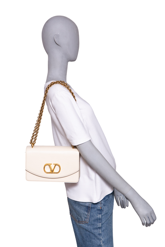 VALENTINO VAIN SMALL VLOGO IVORY