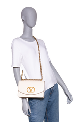 VALENTINO VAIN SMALL VLOGO IVORY