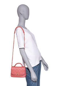 CHANEL BUSINESS AFFINITY CORAL GOLD HDWR