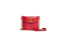 VALENTINO VAIN VANITY SHINY CALFSKIN RED