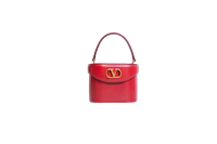 VALENTINO VAIN VANITY SHINY CALFSKIN RED