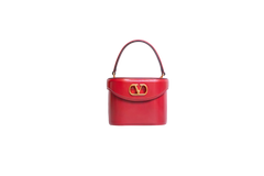 VALENTINO VAIN VANITY SHINY CALFSKIN RED