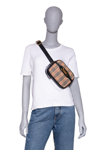 BURBERRY BUM BAG 1983 CHECK LINK VINTAGE