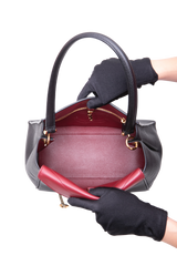 CHANEL MÉTIERS D'ART SMALL GRAINED CALFSKIN LAMBSKIN & GOLD METAL BLACK E BURGUNDY - 2026
