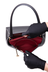 CHANEL MÉTIERS D'ART SMALL GRAINED CALFSKIN LAMBSKIN & GOLD METAL BLACK E BURGUNDY - 2026