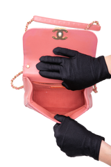 CHANEL BUSINESS AFFINITY CORAL GOLD HDWR