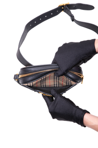 BURBERRY BUM BAG 1983 CHECK LINK VINTAGE