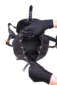 PRADA BACKPACK RE-NYLON BRUSHED SMALL BLACK