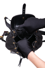 PRADA BACKPACK RE-NYLON BRUSHED SMALL BLACK
