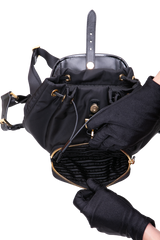 PRADA BACKPACK RE-NYLON BRUSHED SMALL BLACK