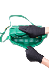 BOTTEGA PADDED CASSETTE MAXI INTRECCIATO GREEN