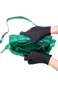 BOTTEGA PADDED CASSETTE MAXI INTRECCIATO GREEN