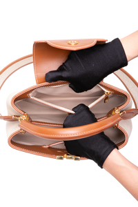 LV CAPUCINES MM CANVAS/LEATHER CARAMEL