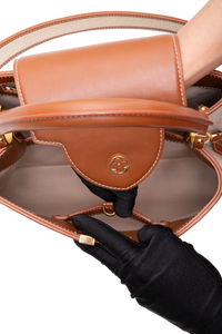 LV CAPUCINES MM CANVAS/LEATHER CARAMEL