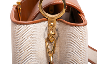LV CAPUCINES MM CANVAS/LEATHER CARAMEL