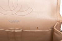 CHANEL CLASSIC DOUBLE FLAP JUMBO CAVIAR BEIGE - SILVER HDWR