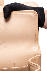 CHANEL CLASSIC DOUBLE FLAP JUMBO CAVIAR BEIGE - SILVER HDWR