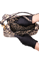 DIOR SADDLE LEOPARD PRINT MIZZA EMBROIDERED MEDIUM