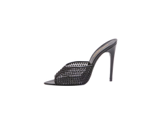 DESAPEGO BRUNA CARDOSO YSL TULLE STRASS GIPPY MULE SANDAL BLACK - 37 BR