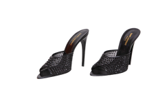 DESAPEGO BRUNA CARDOSO YSL TULLE STRASS GIPPY MULE SANDAL BLACK - 37 BR