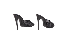 DESAPEGO BRUNA CARDOSO YSL TULLE STRASS GIPPY MULE SANDAL BLACK - 37 BR