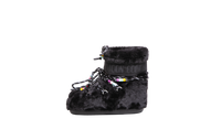 DESAPEGO BRUNA CARDOSO MOON BOOT ICON LOW FAUX FUR BEADS SHORT BOOTS BLACK -  34/36 BR