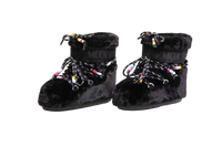 DESAPEGO BRUNA CARDOSO MOON BOOT ICON LOW FAUX FUR BEADS SHORT BOOTS BLACK -  34/36 BR