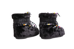 DESAPEGO BRUNA CARDOSO MOON BOOT ICON LOW FAUX FUR BEADS SHORT BOOTS BLACK -  34/36 BR