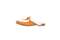 HERMÈS MULES OZ SUEDE MIEL/ÉCRU - 35 BR