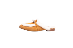 HERMÈS MULES OZ SUEDE MIEL/ÉCRU - 35 BR