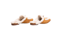 HERMÈS MULES OZ SUEDE MIEL/ÉCRU - 35 BR