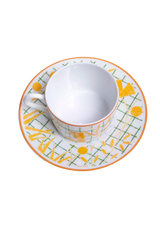 CONJUNTO DE 5 TEA CUP AND SAUCER - HERMÈS A WALK IN THE GARDEN