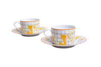 CONJUNTO DE 5 TEA CUP AND SAUCER - HERMÈS A WALK IN THE GARDEN