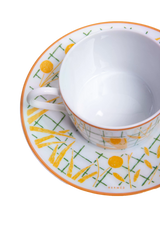 CONJUNTO DE 5 TEA CUP AND SAUCER - HERMÈS A WALK IN THE GARDEN