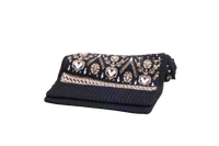 KHAITE SCARF LUCRENE BLACK & BEGE