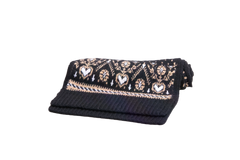 KHAITE SCARF LUCRENE BLACK & BEGE