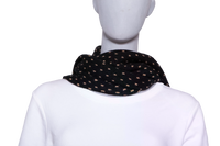 KHAITE SCARF LUCRENE BLACK & BEGE