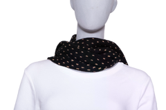 KHAITE SCARF LUCRENE BLACK & BEGE