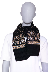 KHAITE SCARF LUCRENE BLACK & BEGE