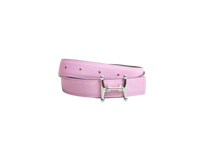 HERMÈS BELT H REVERSIBLE EPSOM SWIFT MAUVE SYLVESTRE / ÉTOUPE - PLD HDWR